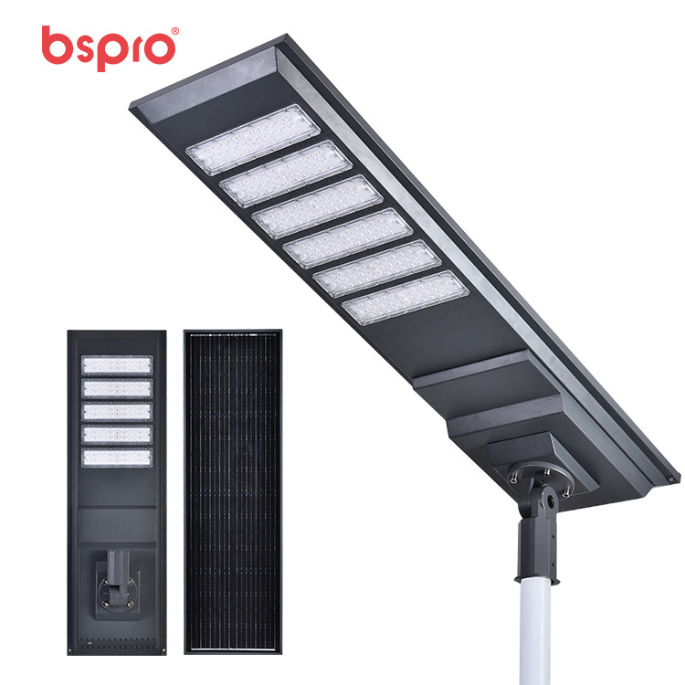 Solar street light with multiple LEDs