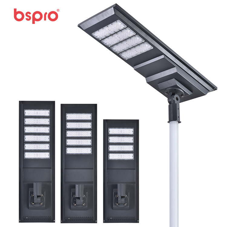 Solar street light with multiple panels