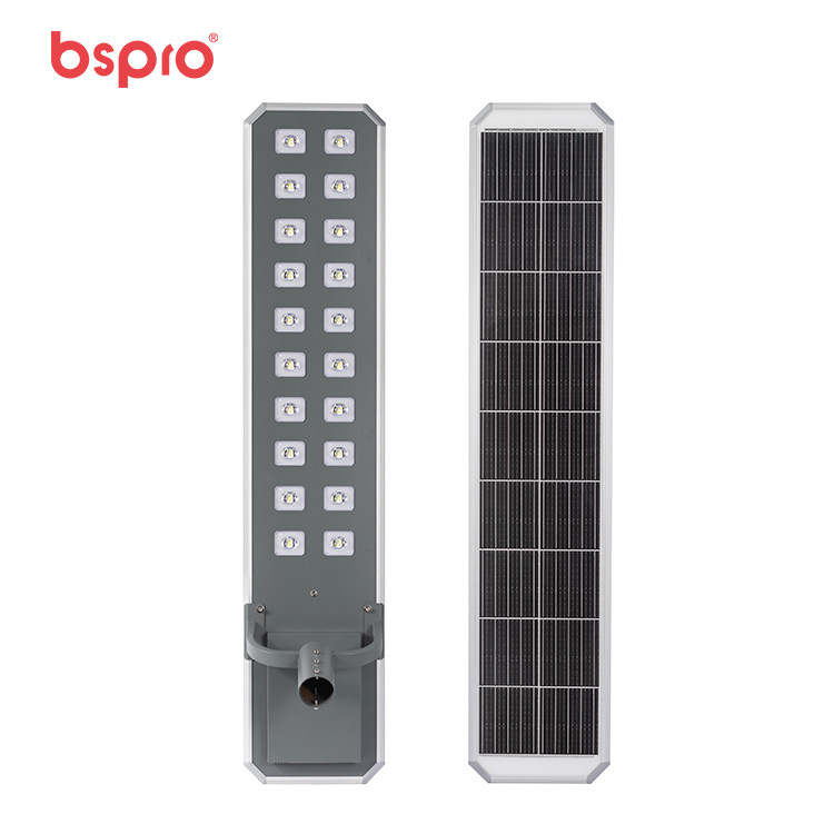 Solar-powered street light components