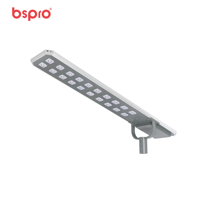 Solar street light with multiple LEDs