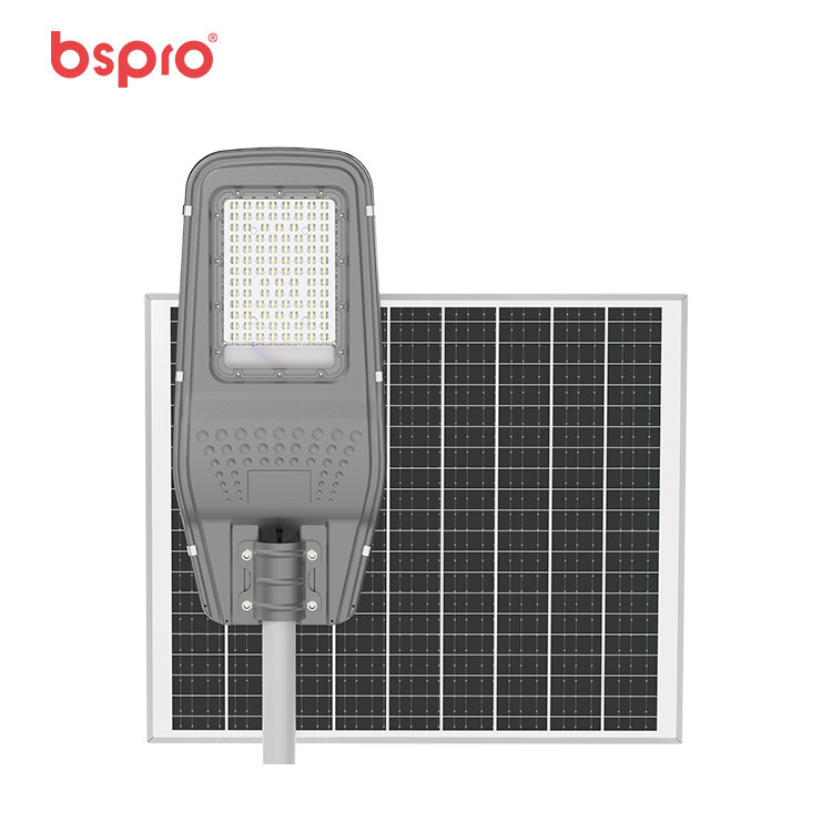 Solar street light with panel