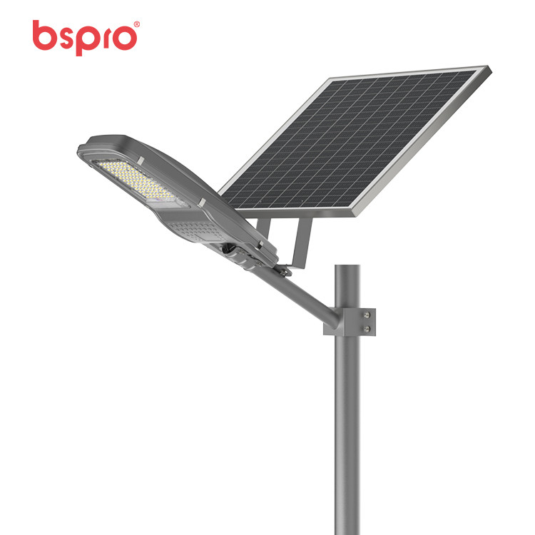 Solar street light with panel