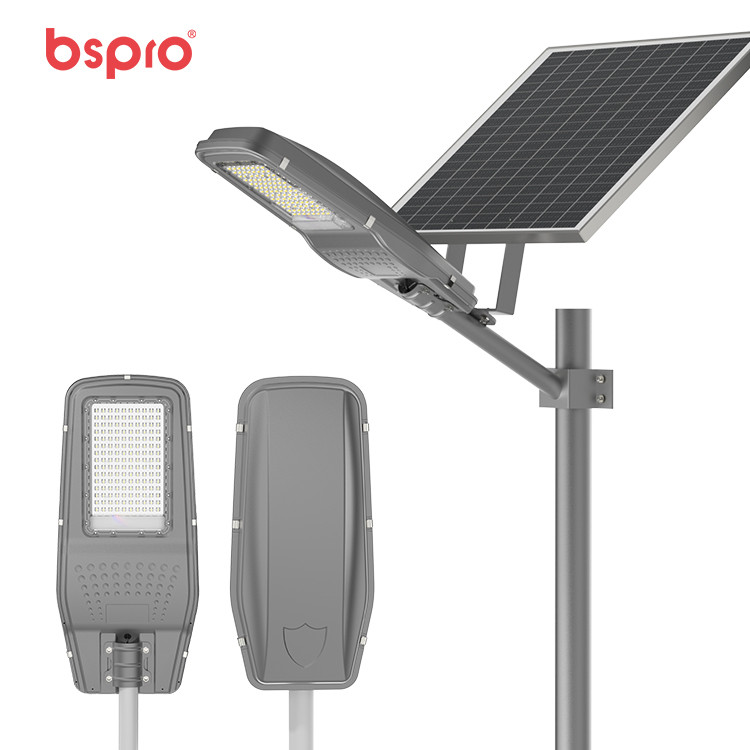 Solar street light with panel