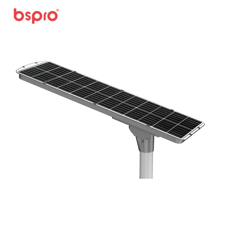 Solar panel streetlight design