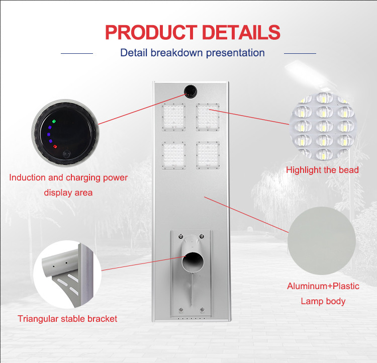 MD-SLT55-100W Engineering Project Integrated Solar Street Light 100W | bspro Engineering Project Integrated Solar Street Light