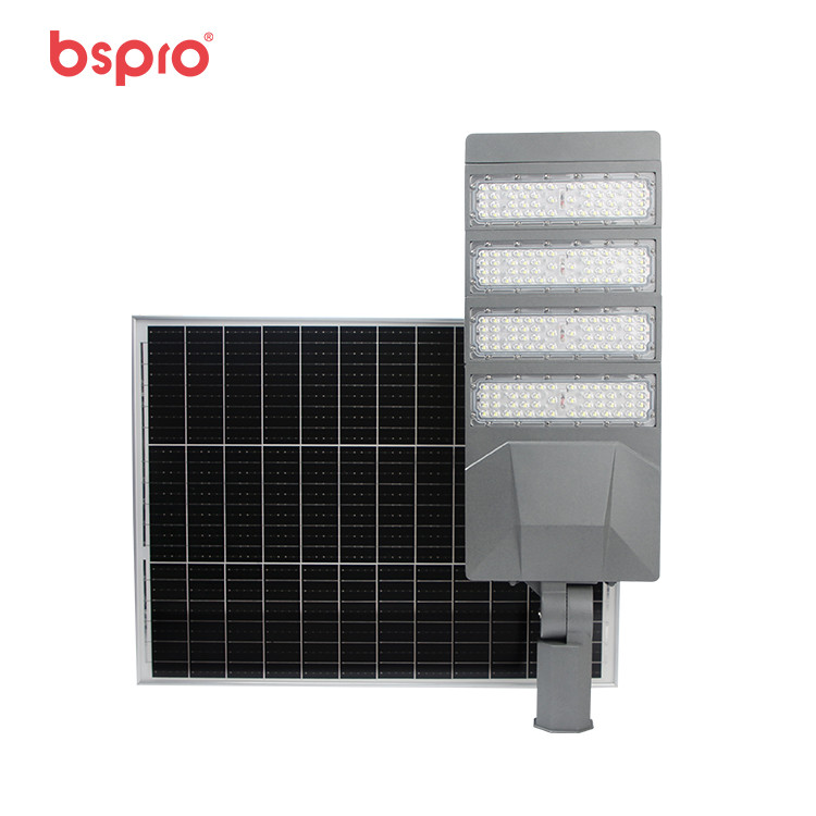 Solar street light with panel