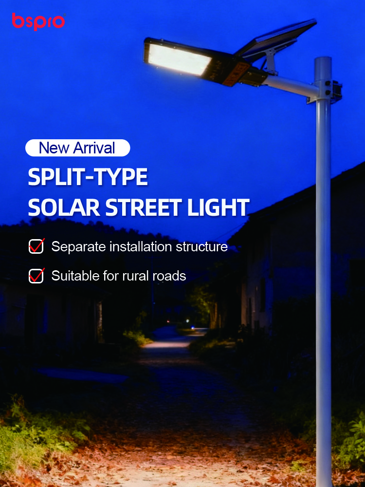 MD-SLT67-300W-B Engineering Project Split Solar Street Light 300W-B | bspro Engineering Project Split Solar Street Light