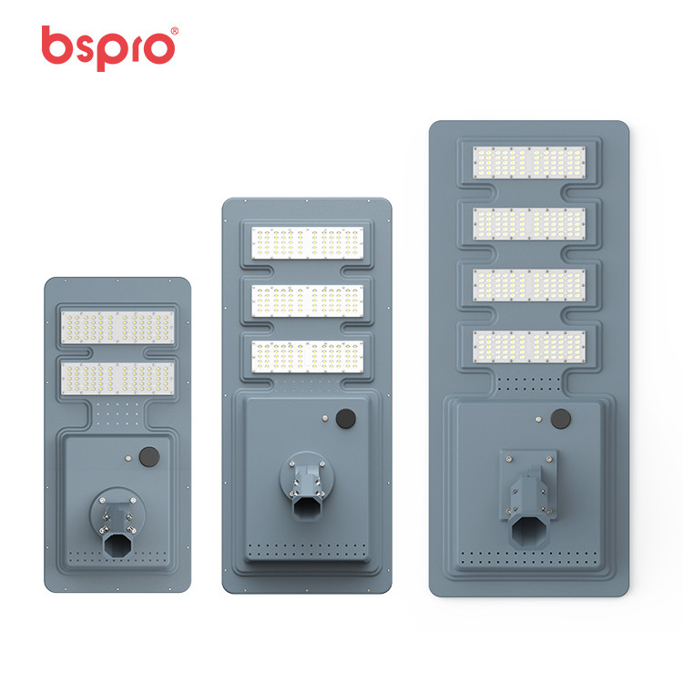 Three LED street lights displayed vertically
