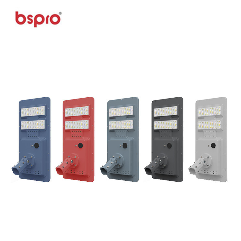 Four colored LED streetlight designs