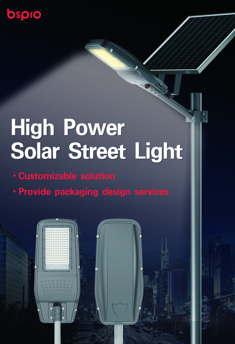 Solar street light promotional poster