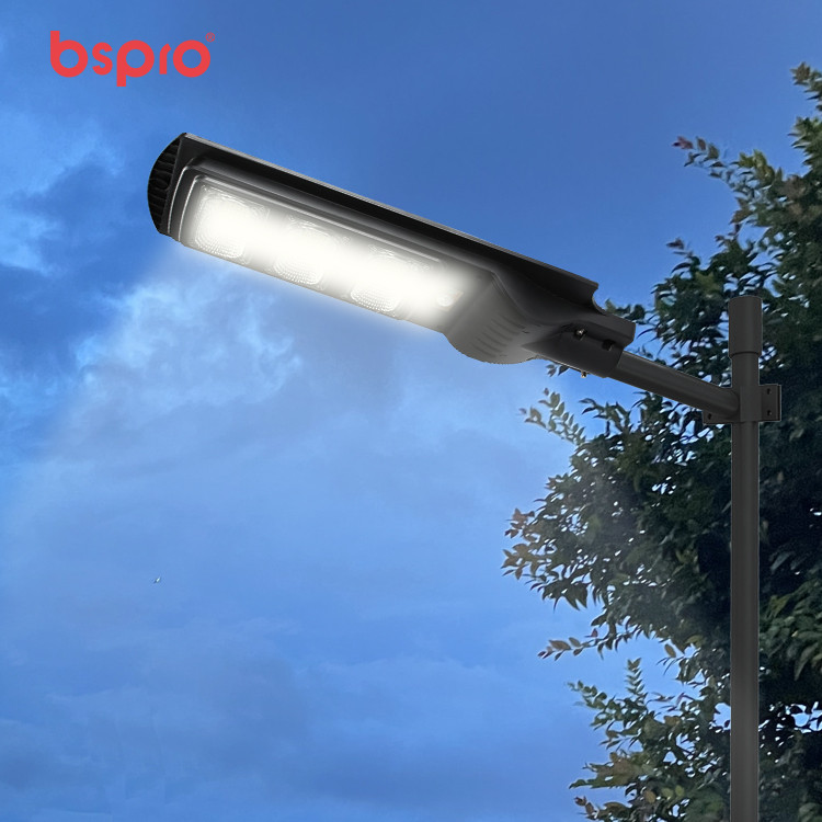 Streetlight illuminating a dark area