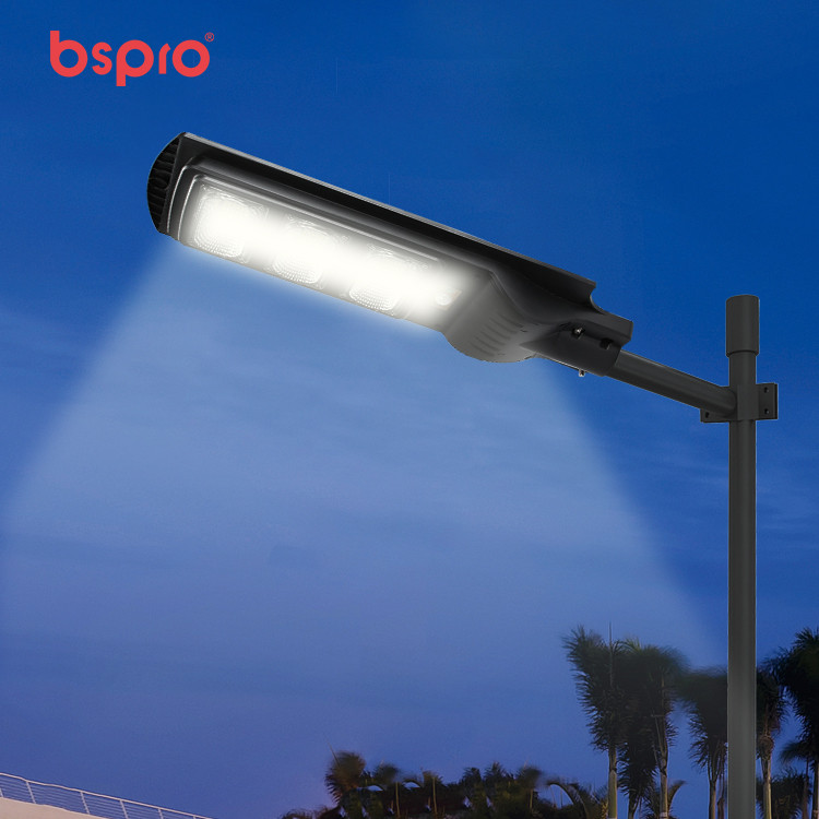 Streetlight illuminating a dark area