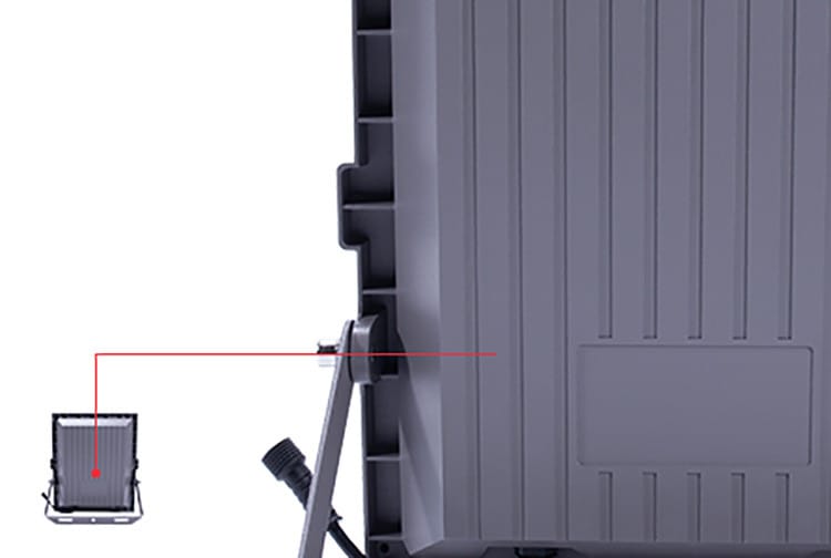 Gray device with mounting bracket