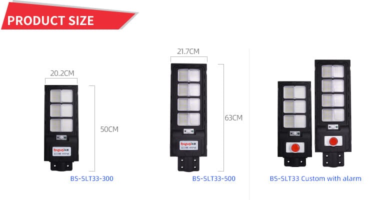 SLT33 solar street light parameter