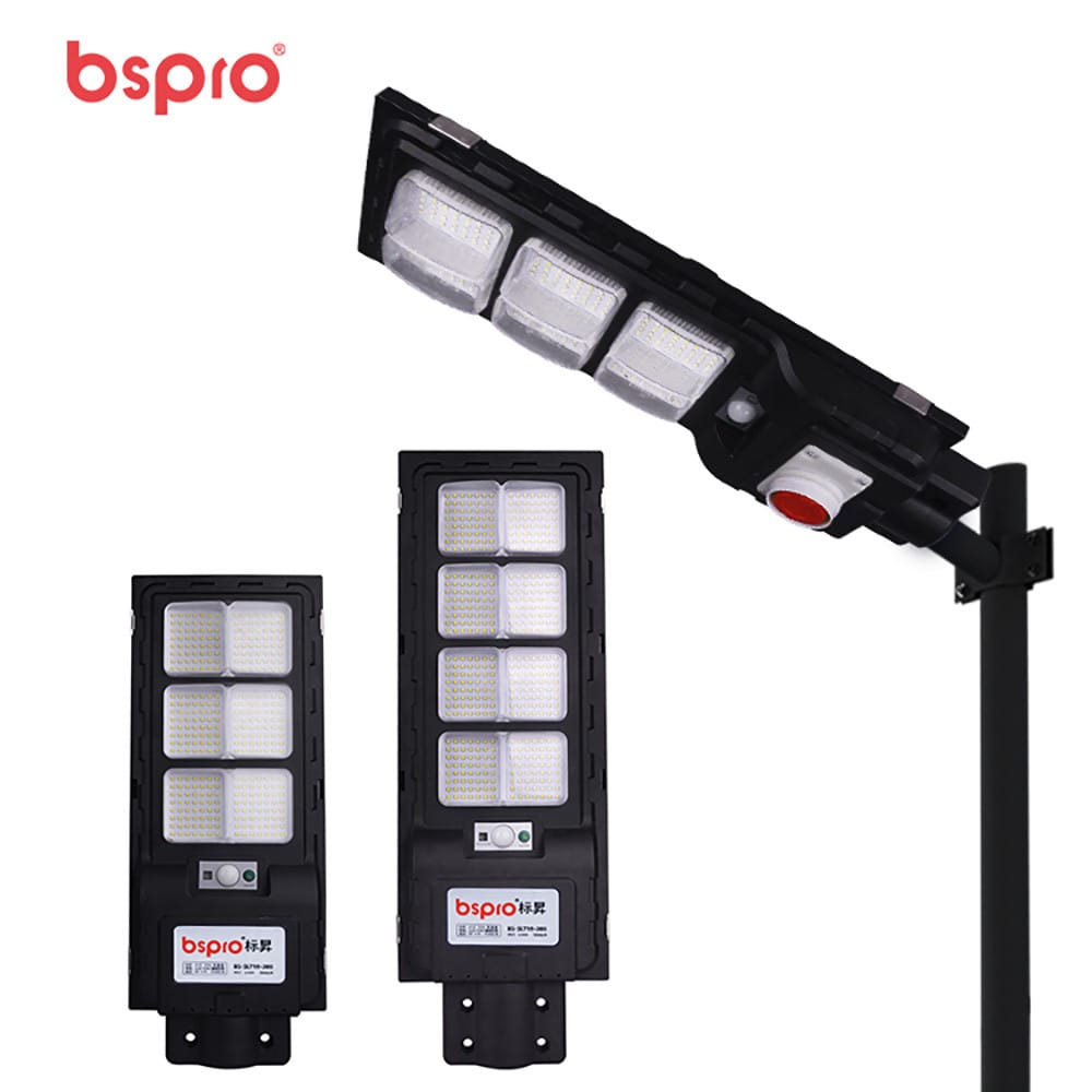 LED streetlights in various sizes