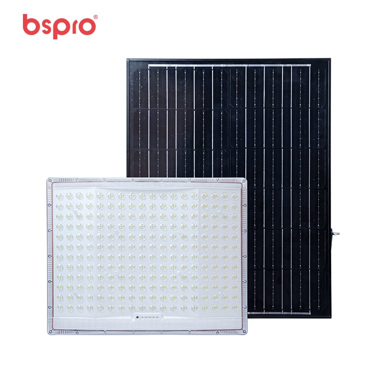 MD-FLT20 500W solar flood light with solar panel outdoor