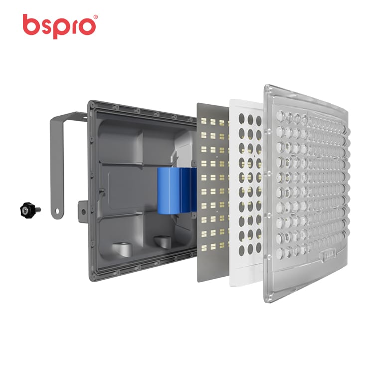 MD-FLT20 solar flood light installation detail outdoor