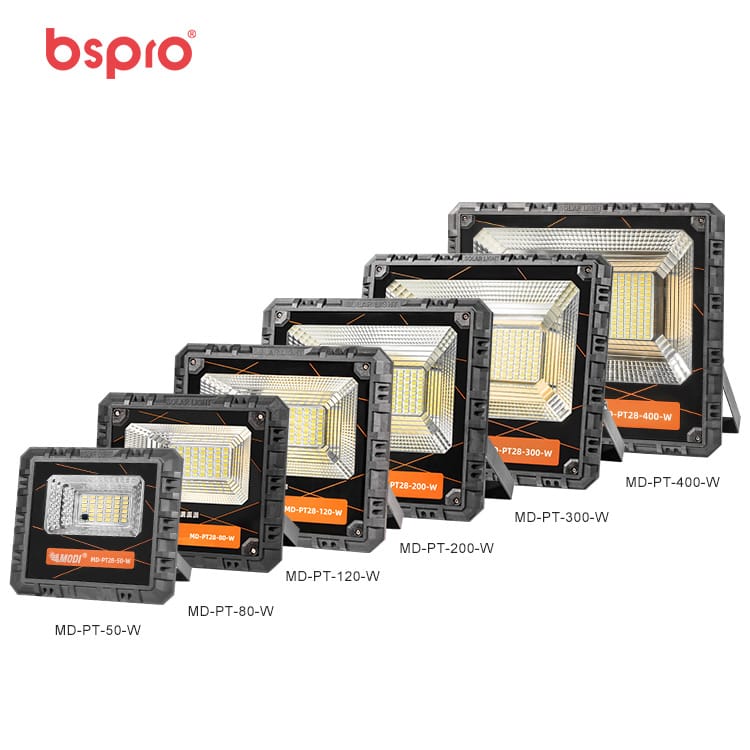 MD-PT28 solar flood light 50W 80W 120W 200W 300W 400W outdoor waterproof IP65