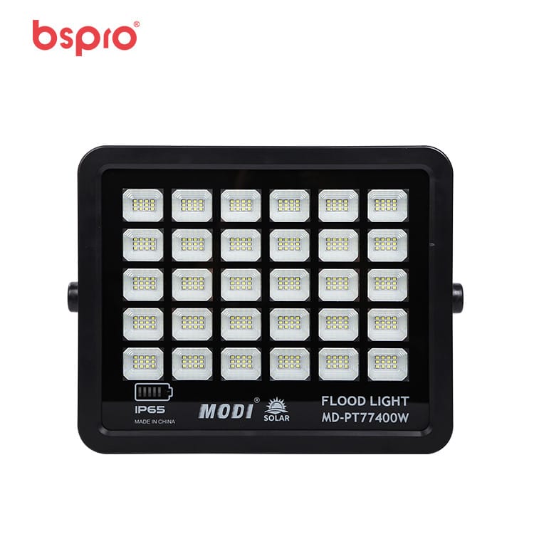 Solar flood light with multiple LEDs