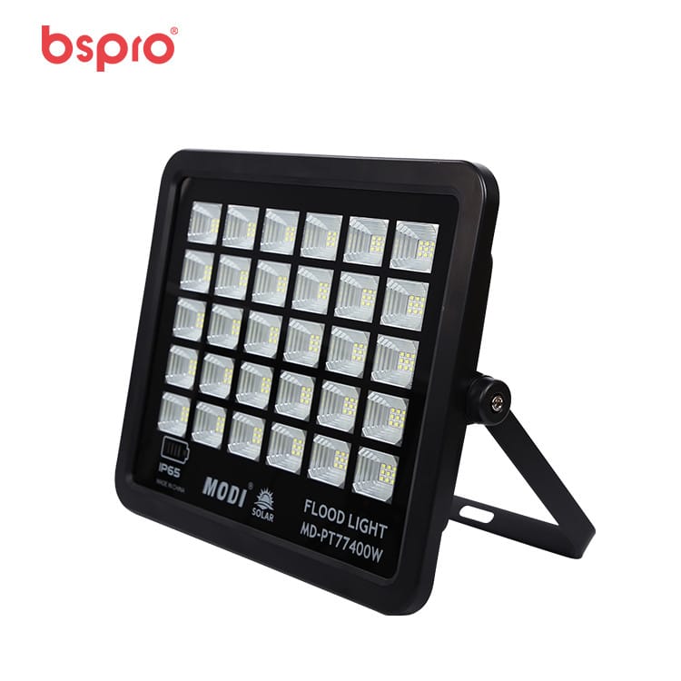 Solar-powered LED flood light