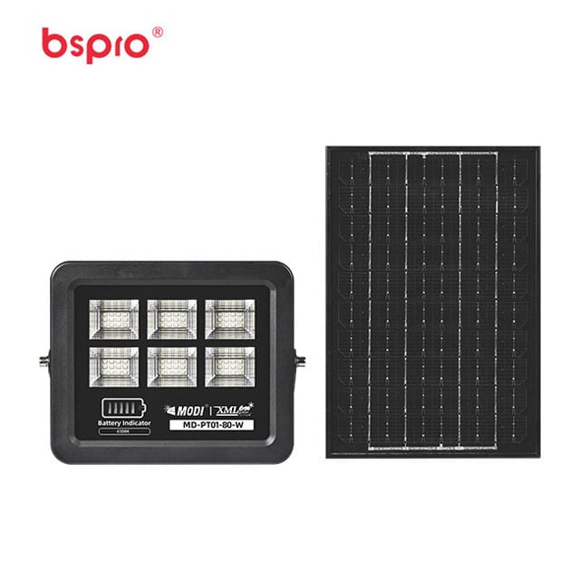 Solar panel and battery indicator display