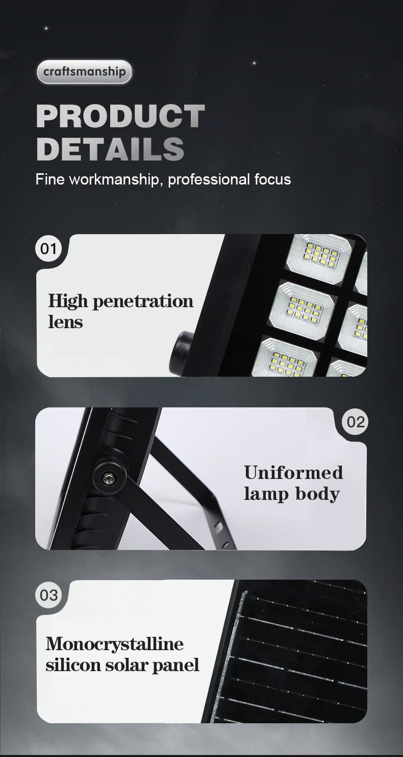 MD-PT77 solar flood light product details