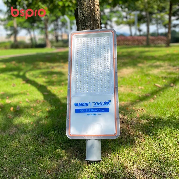 LED streetlight mounted on tree