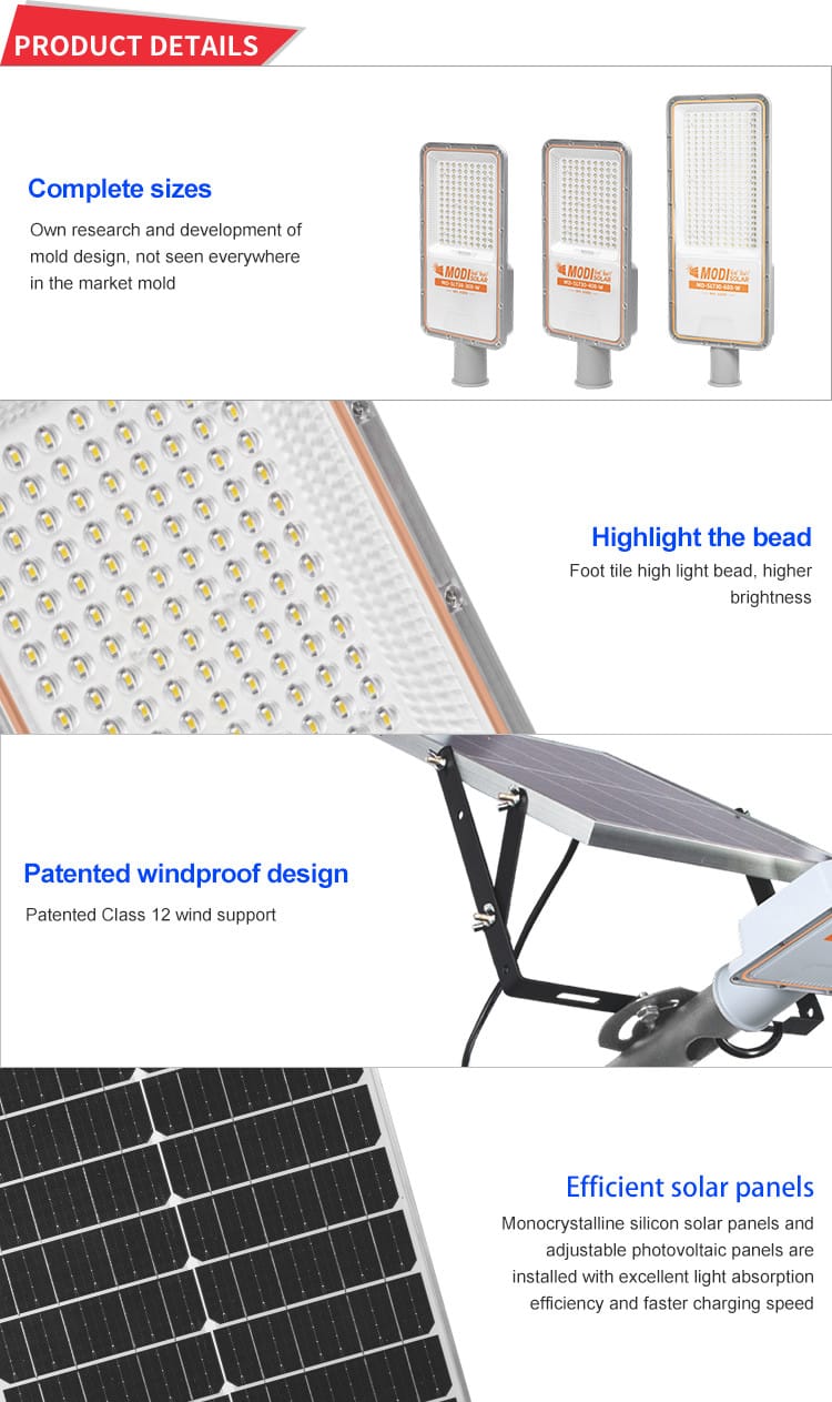 MD-SLT30 solar street light details