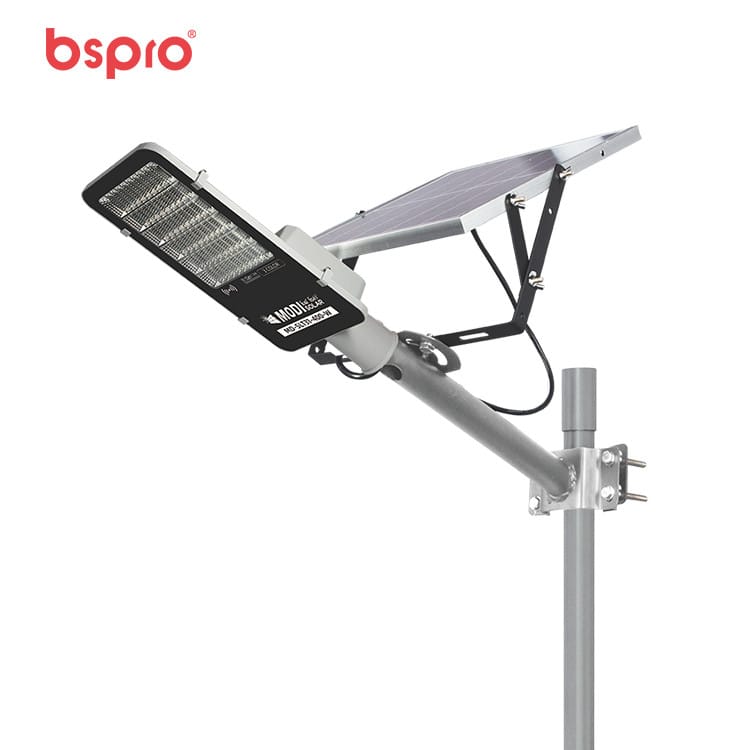 Solar street light with adjustable panel