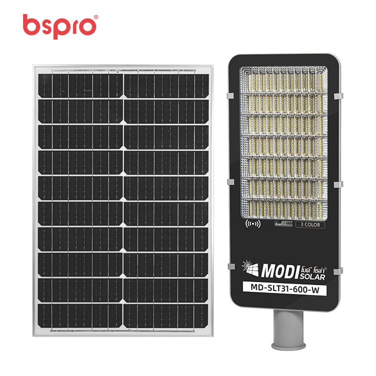 Solar panel and LED light fixture