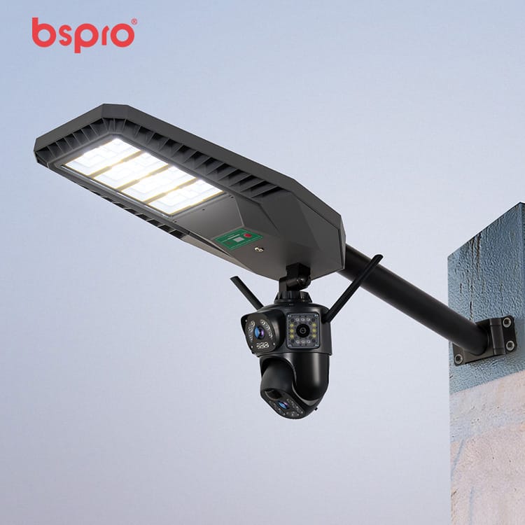 MD-SLT85-JK Solar Street Light All in One 4G Camera Wall Mount Installation
