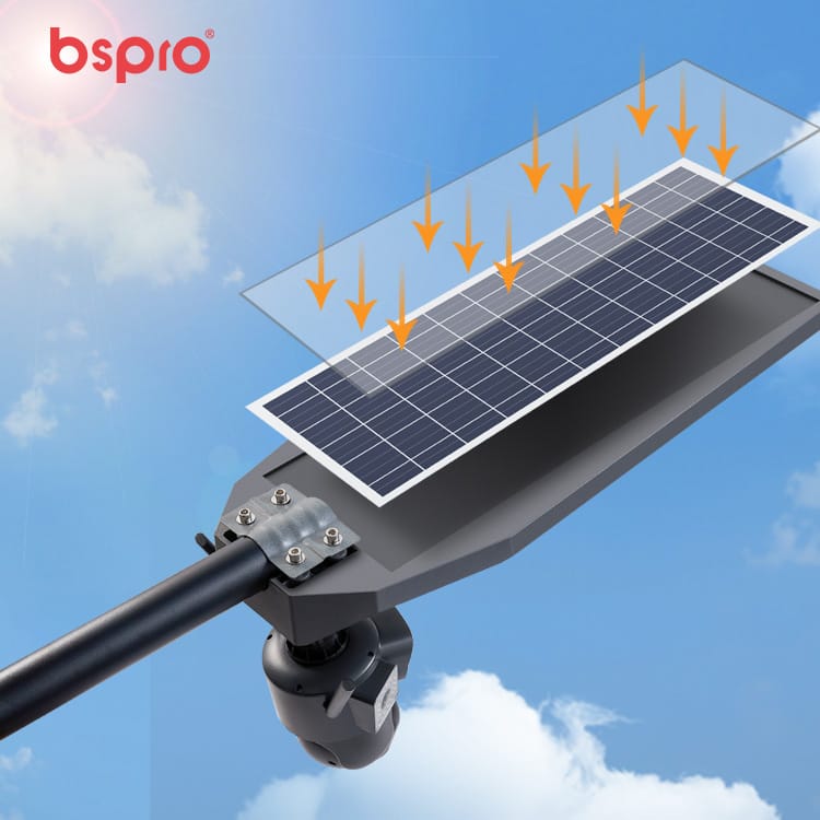 MD-SLT85-JK Solar Street Light All in One 4G Camera Monocrystalline Solar Panel Illustration