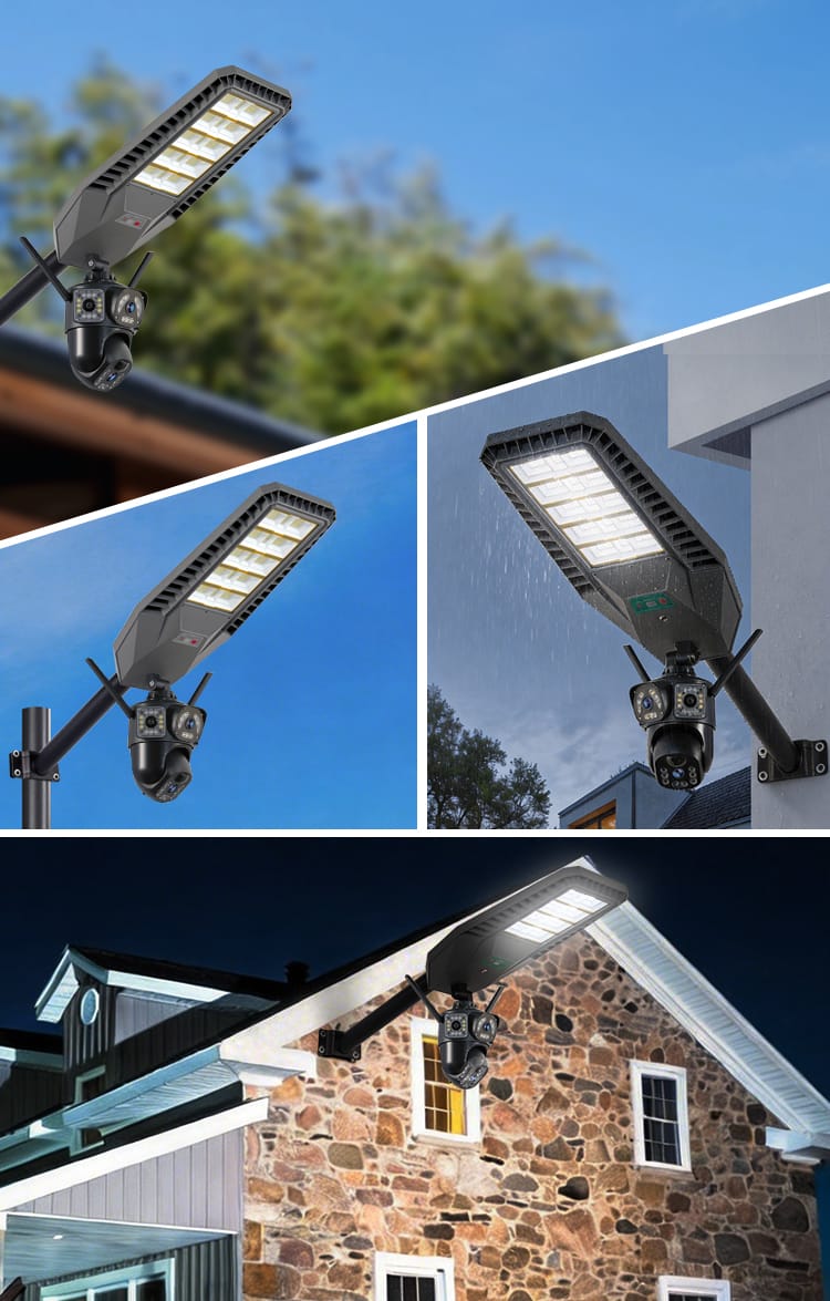 MD-SLT85-JK Solar Street Light All in One 4G Camera Outdoor Application Scenes