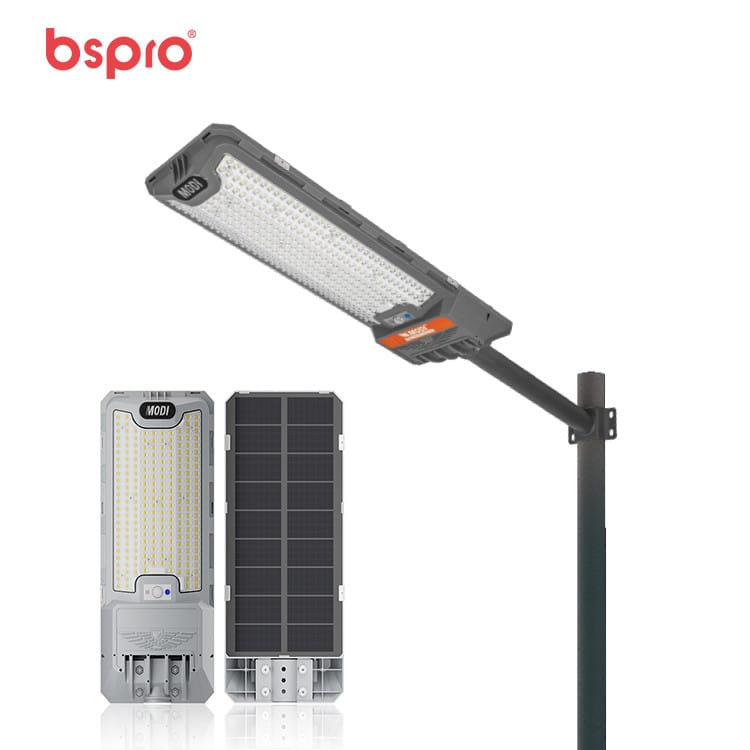 LED streetlight with solar panel