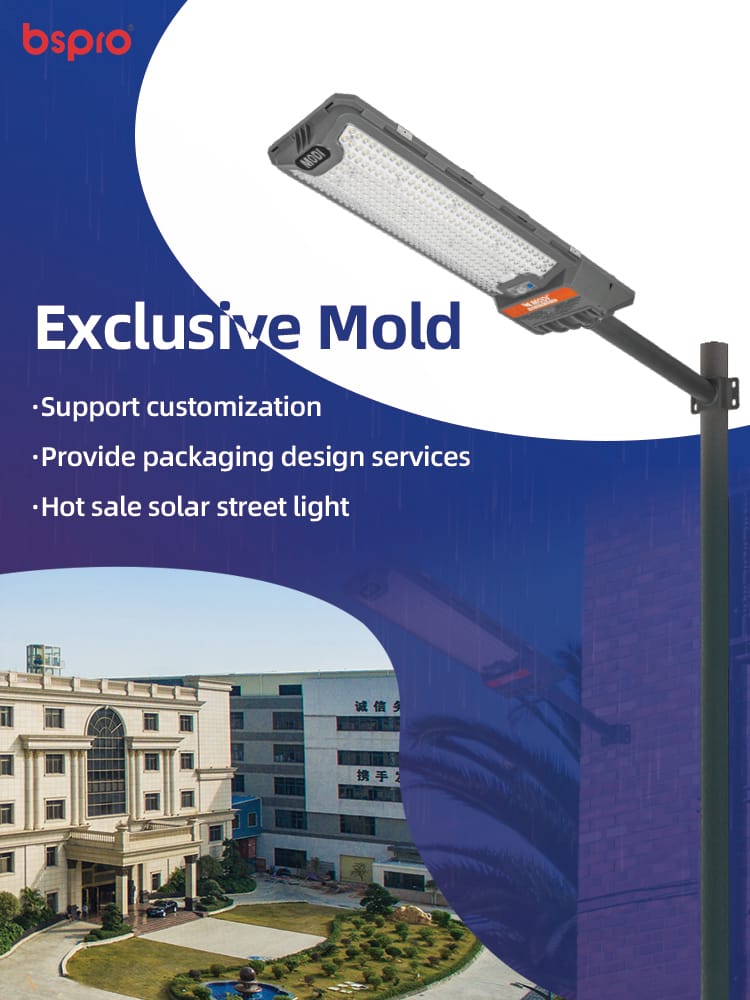 MD-SLT99 3-sided wide-angle all in one solar street light poster
