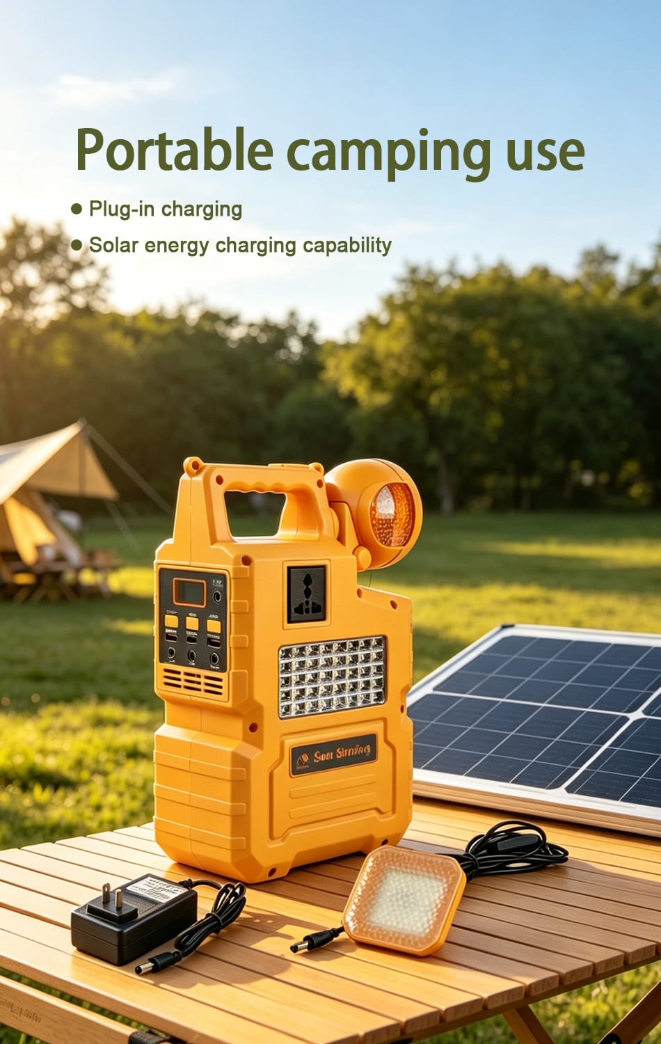 BS-BPV13-192WH-300W-2 portable solar power station poster