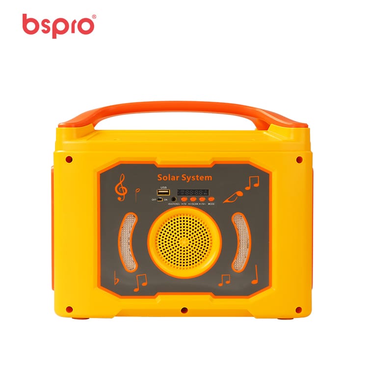 Portable solar-powered music speaker