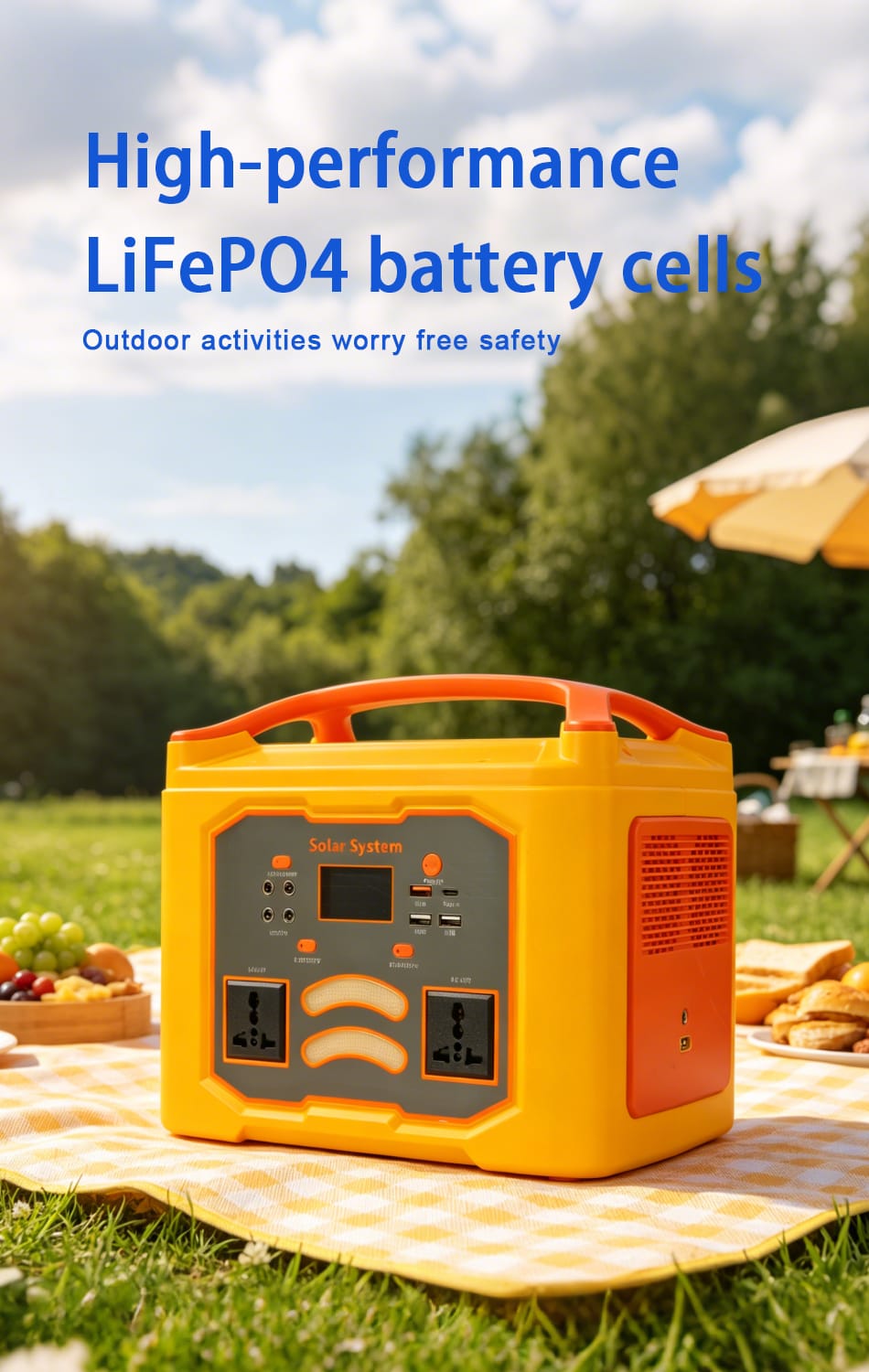 BS-BPV14-384WH-400W-2 portable solar power station poster