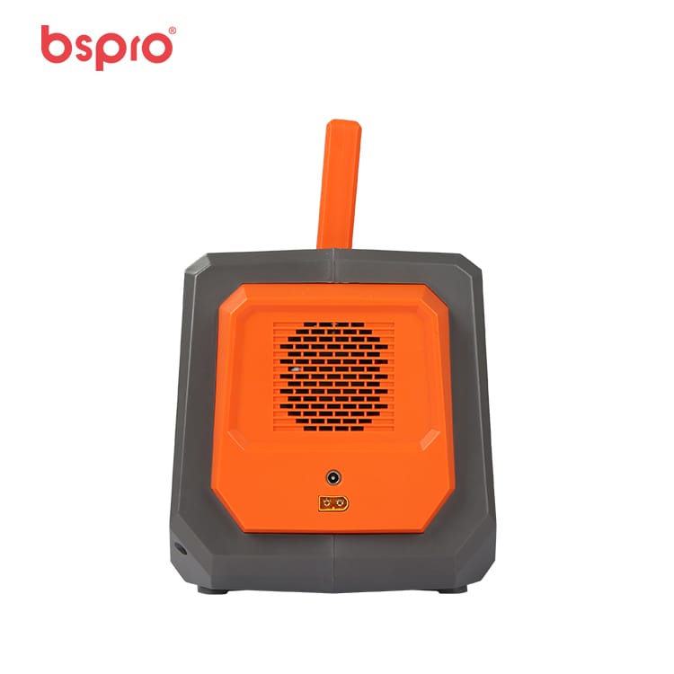 Compact orange and grey heater design