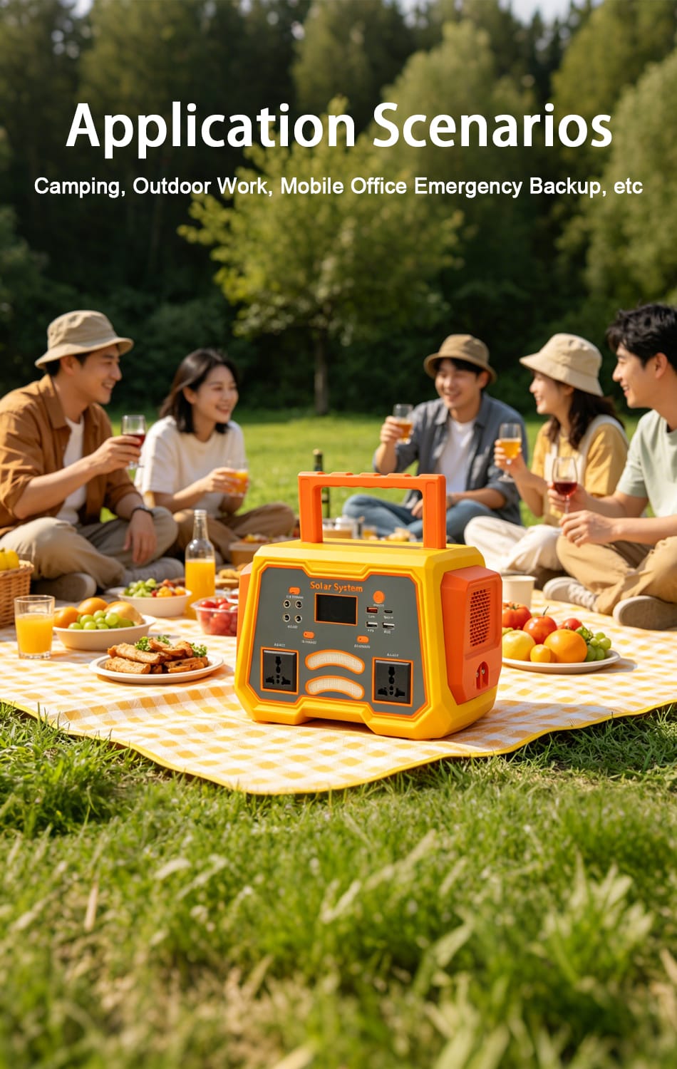 BS-BPV15-256WH-300W-2 portable solar power station