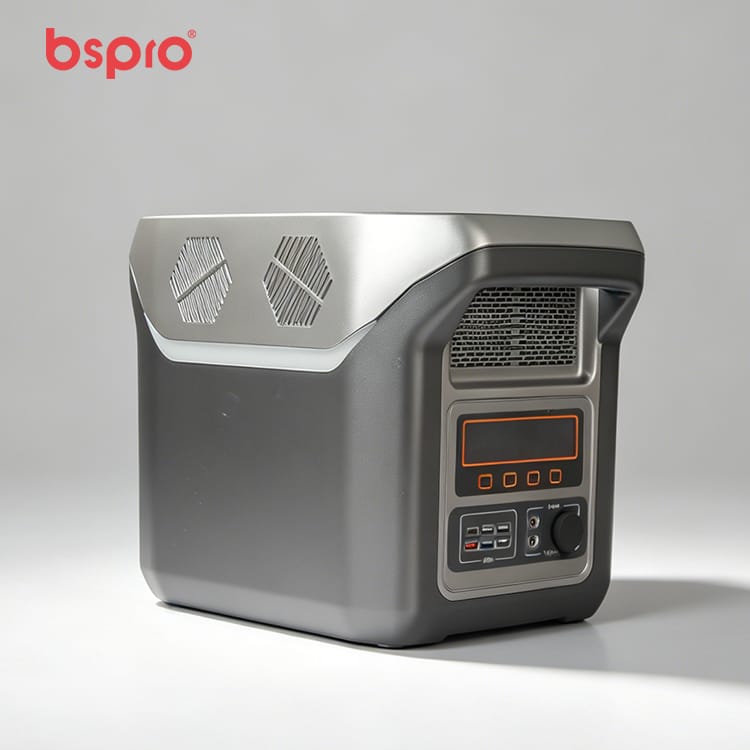 Portable power station with control panel