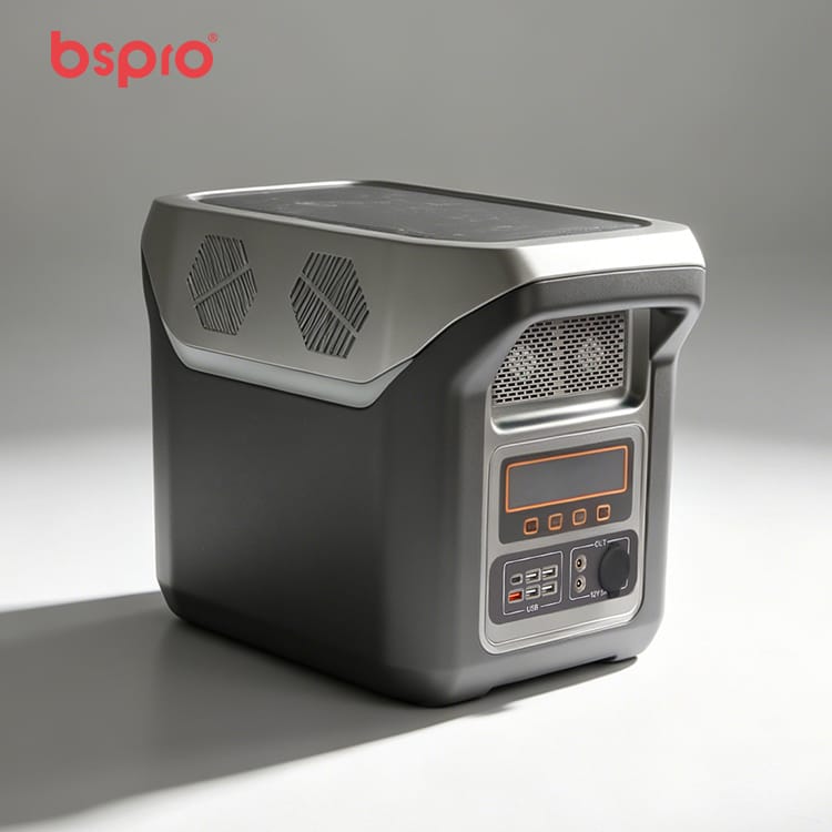 Portable power station with digital display