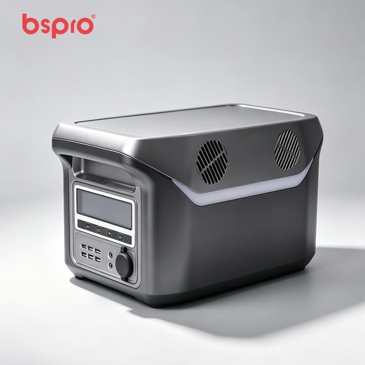 Portable power station with display