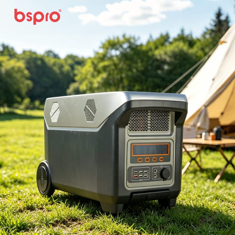 Portable power station in nature