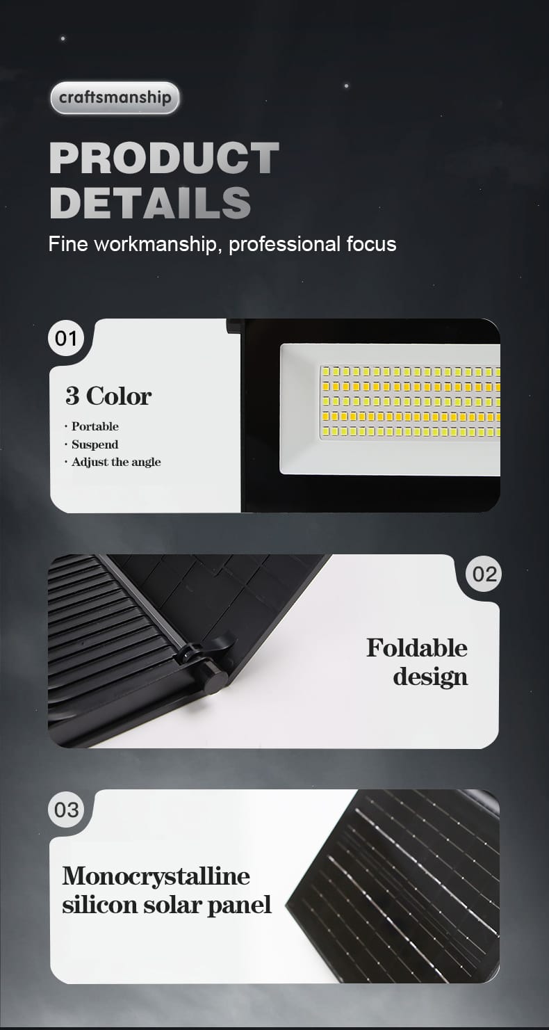 MD-FLT30 Solar Flood Light details