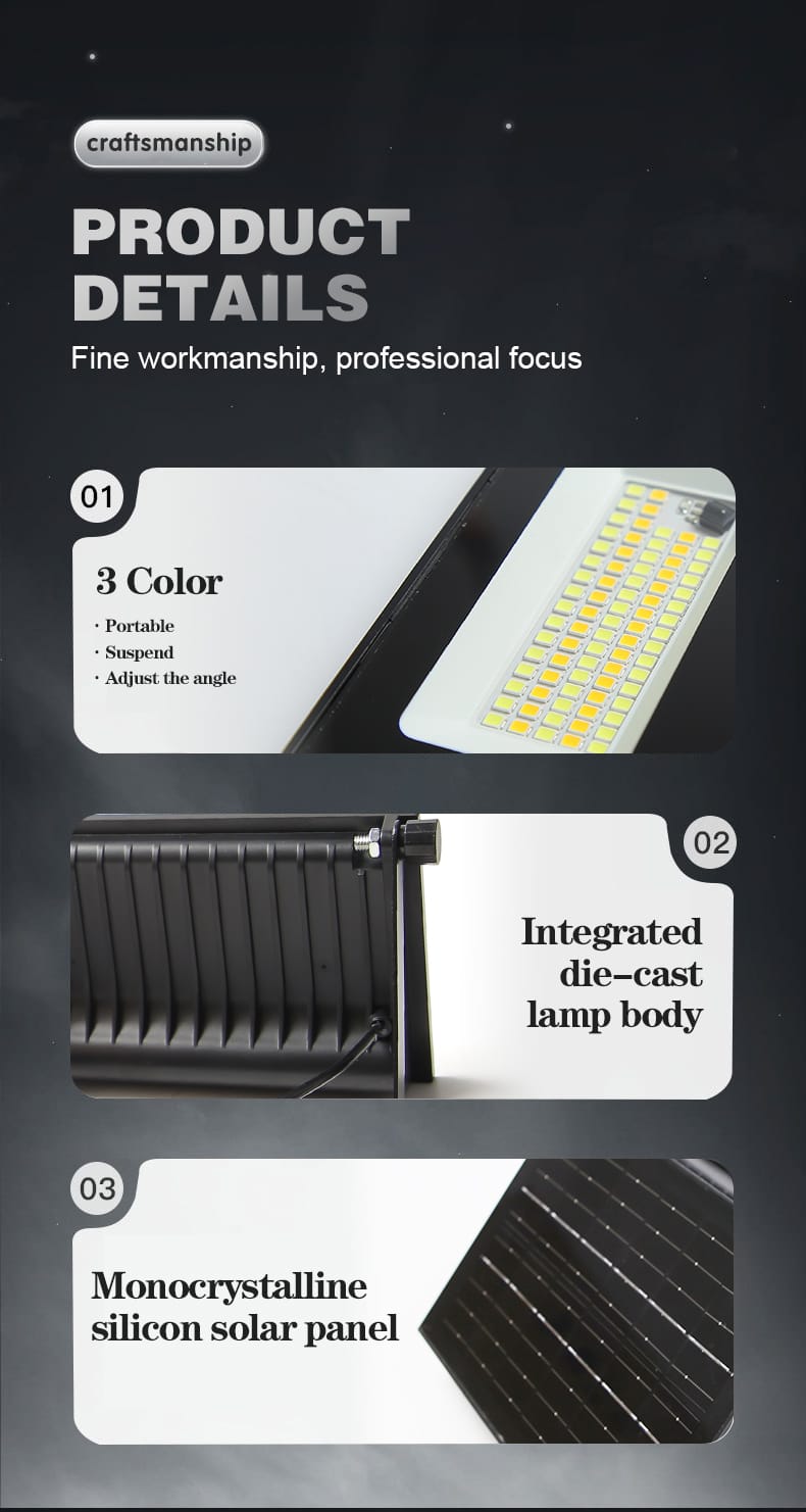 MD-FLT32 Solar Flood Light details