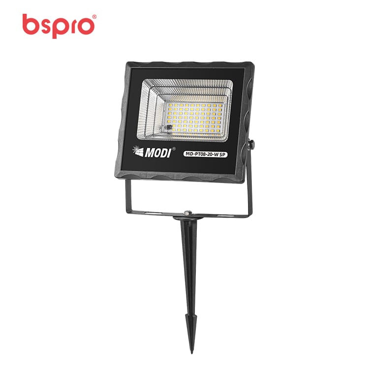 MD-PT08-20-W Solar Flood Light Outdoor Waterproof IP65 Single Ground Spike Installation