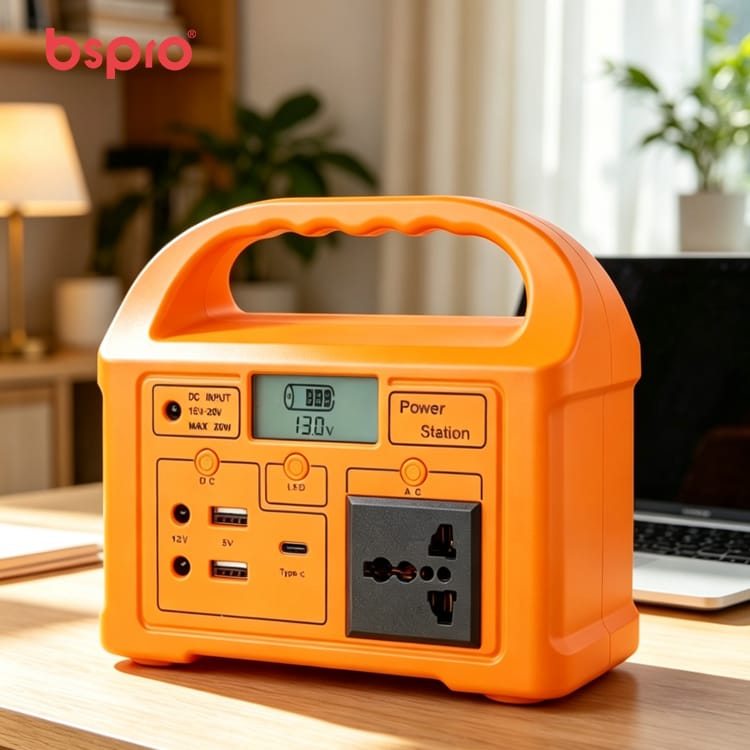 Portable orange power station with display