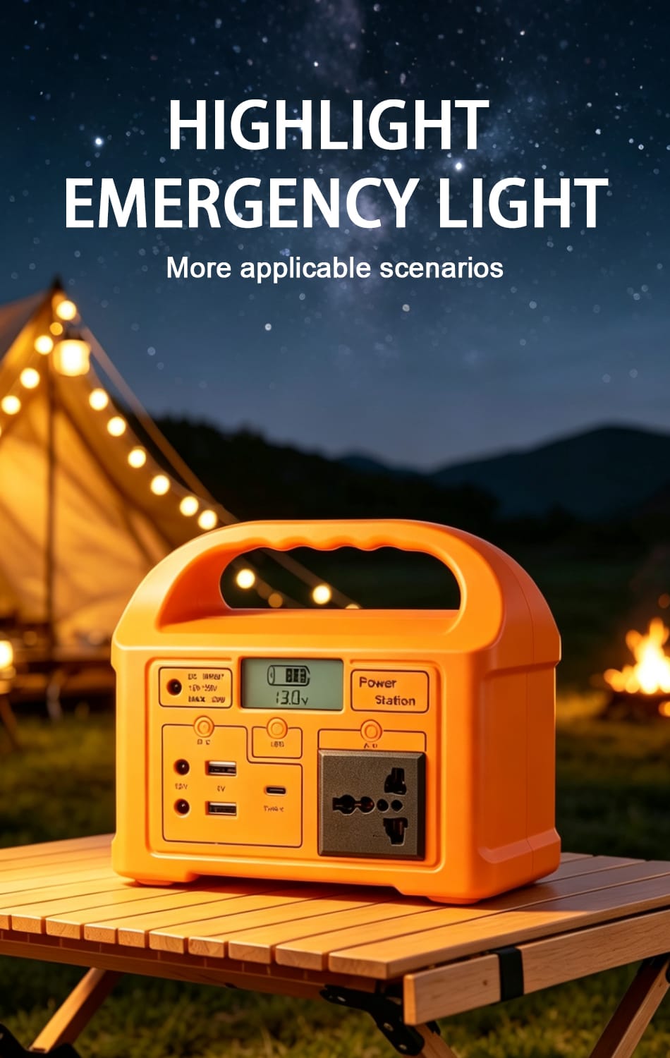 MD-SCP12-12.8V-6A portable solar power station