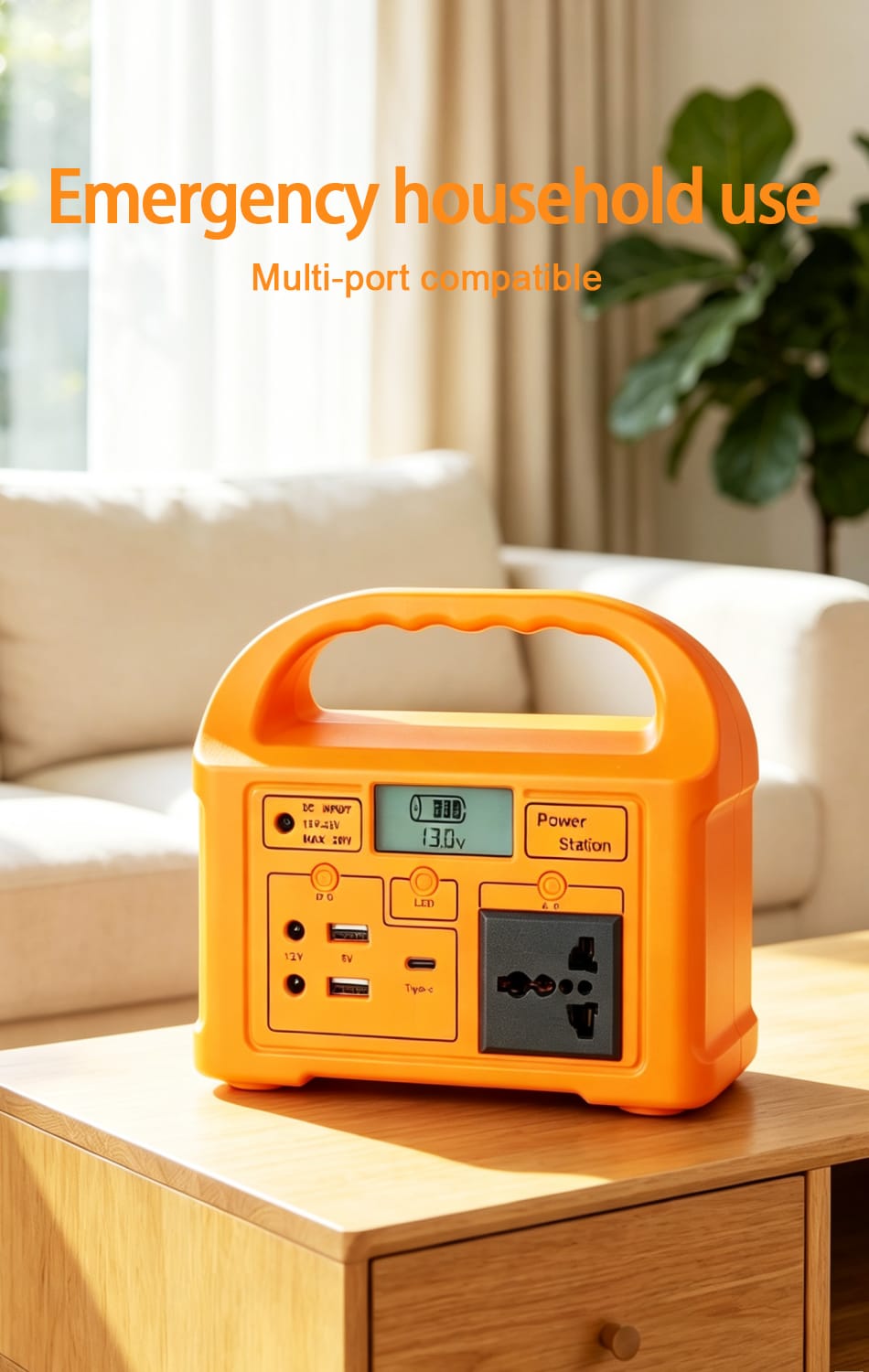 MD-SCP12-12.8V-6A portable solar power station